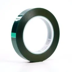 3M™ Polyester Tape 8992, Green, 3/4 in x 72 yd, 3.2 mil, 48 rolls per
case