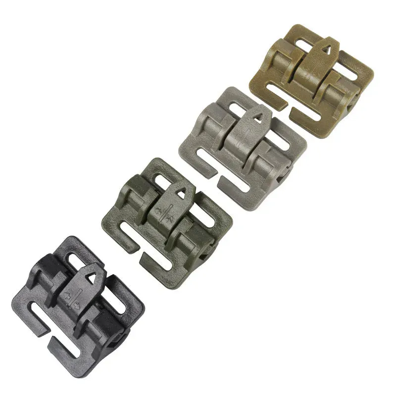 6 Pcs Tactical Vest Quick Release Buckle Multi-functional Tactical Vest Quick Release Buckle Carabiner Shoulder Strap Buckle