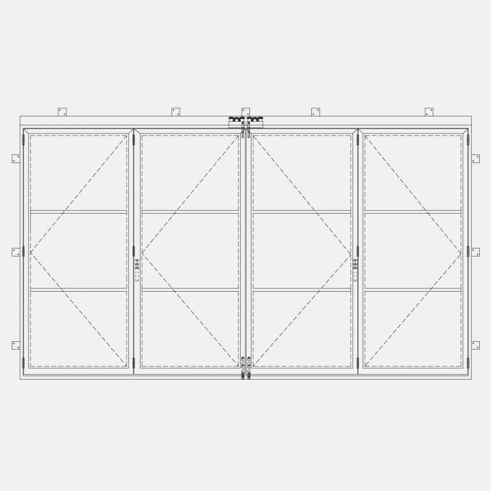 Air 4 with Thermal Break - Center Split Bi-Fold | Standard Sizes