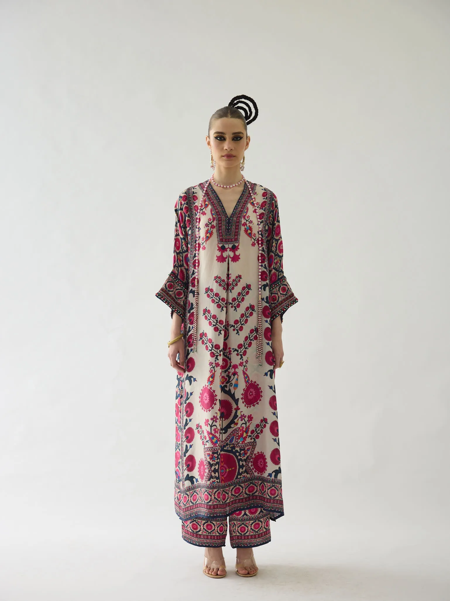Bukhara Raspberry Banera Tunic Dress