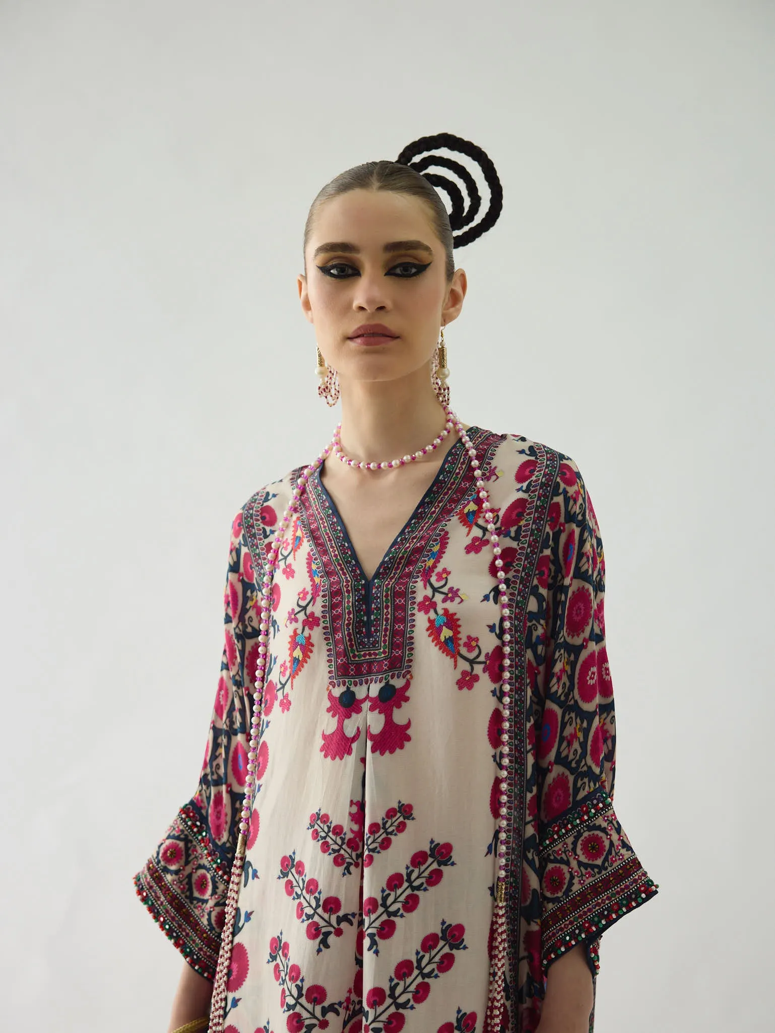 Bukhara Raspberry Banera Tunic Dress