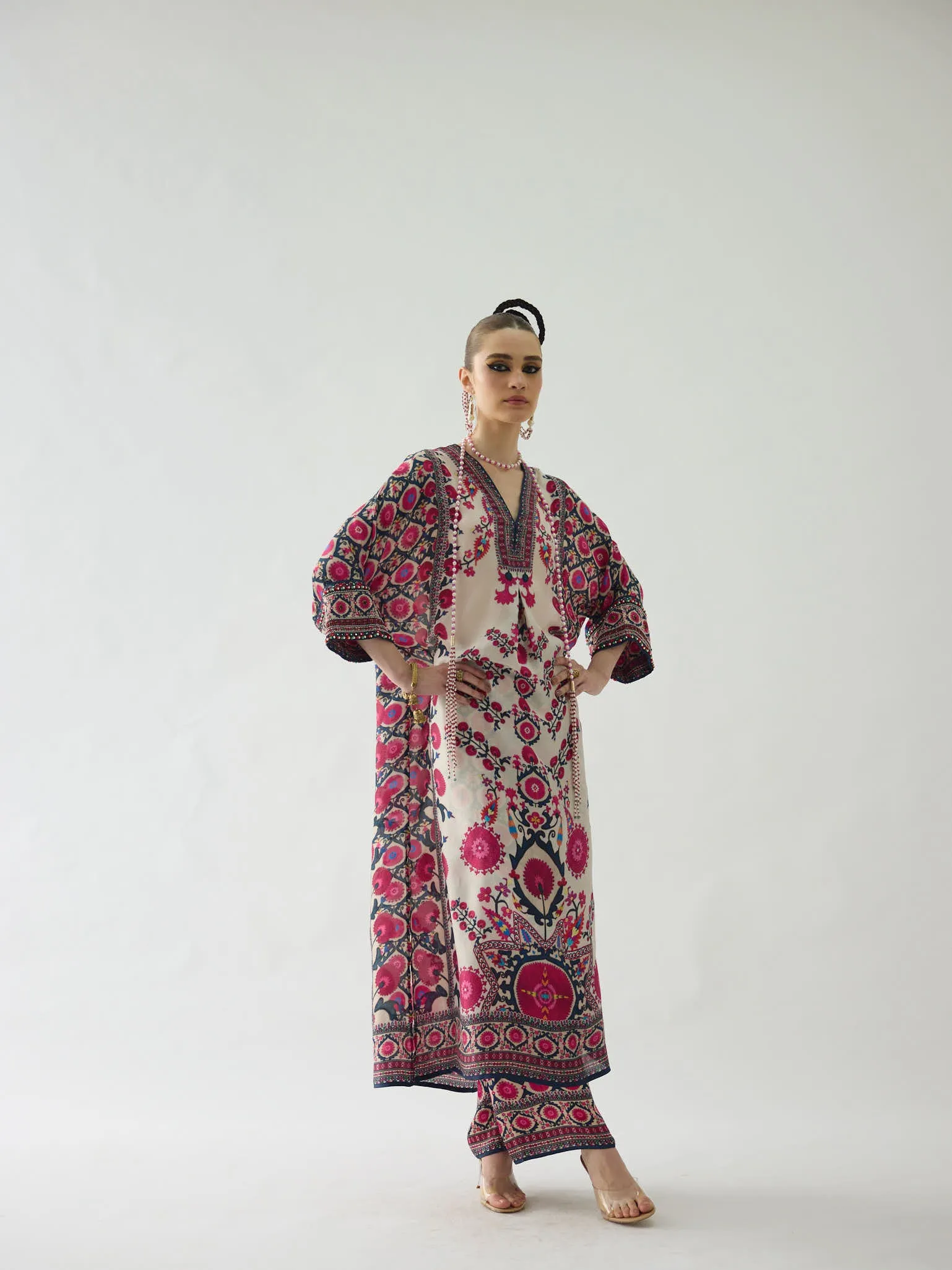 Bukhara Raspberry Banera Tunic Dress