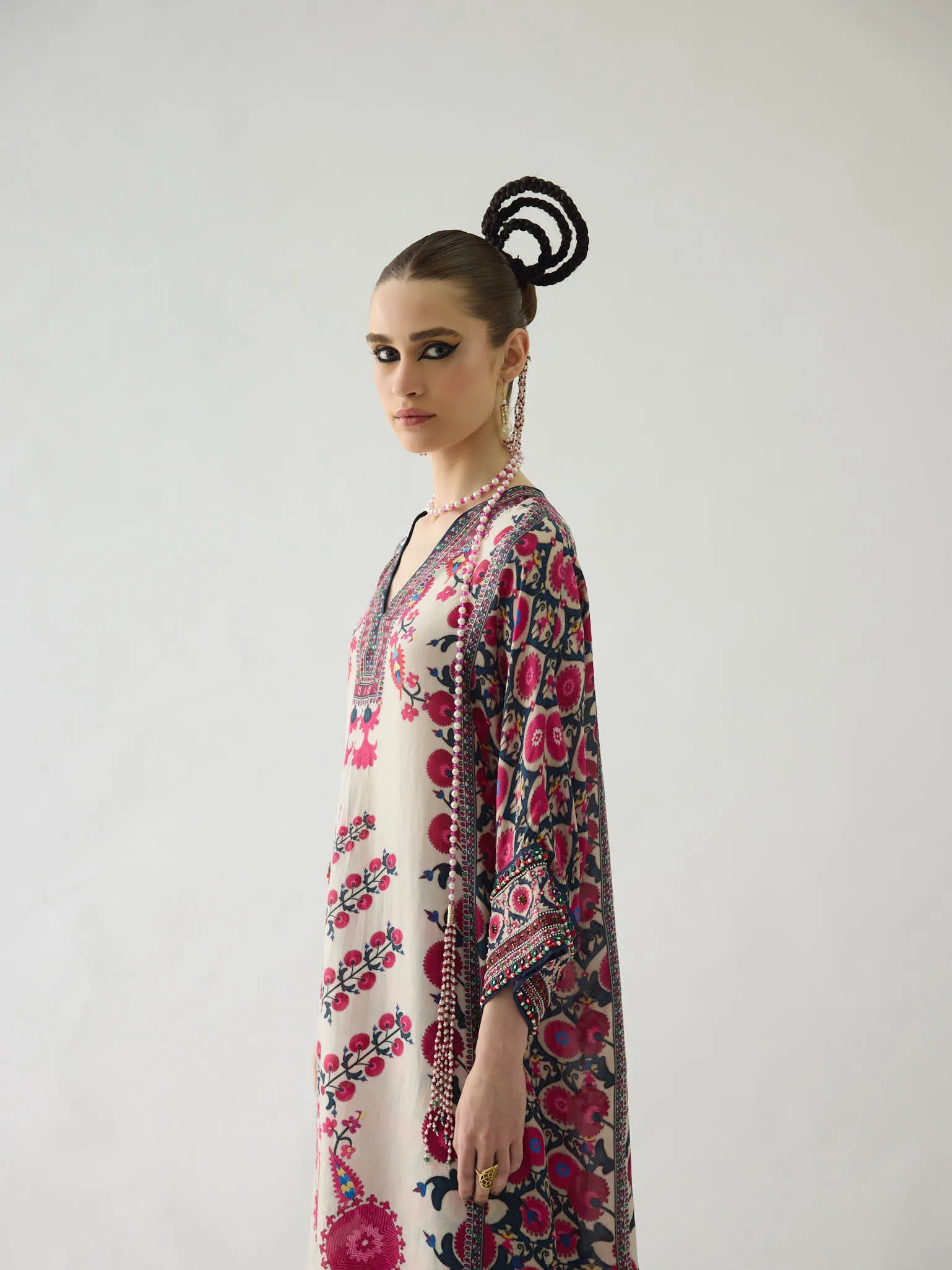 Bukhara Raspberry Banera Tunic Dress