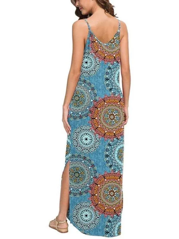 Casual Loose Dress Long Cami Maxi Dresses