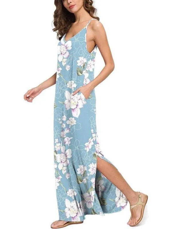 Casual Loose Dress Long Cami Maxi Dresses