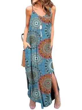 Casual Loose Dress Long Cami Maxi Dresses