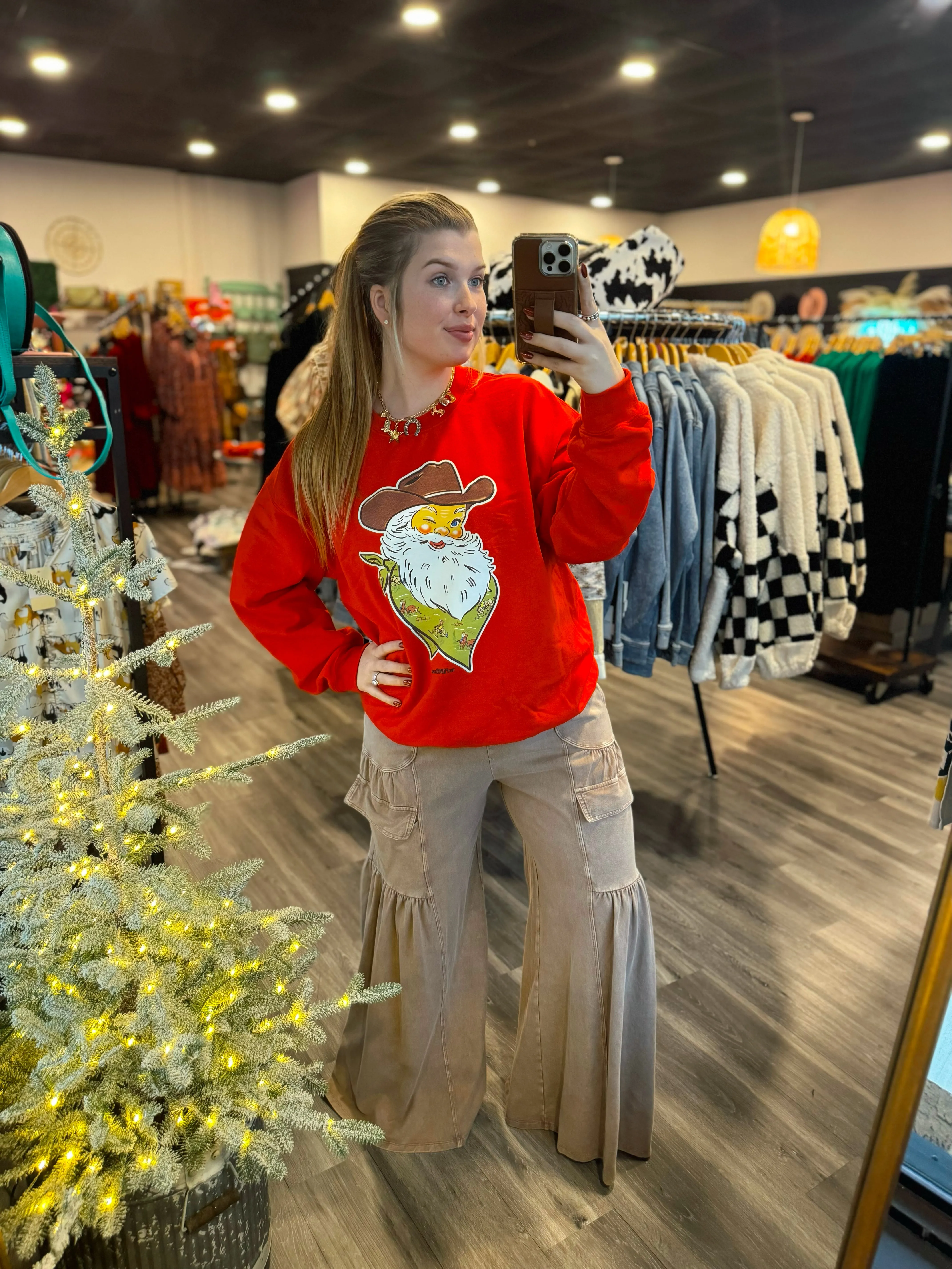 Cowboy Santa Sweatshirt