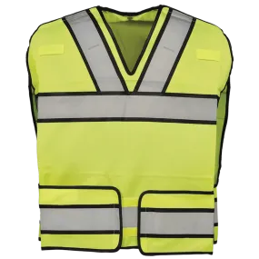 Gerber Outerwear Bright Star Vest Lime w/ Black edged Silver Trim