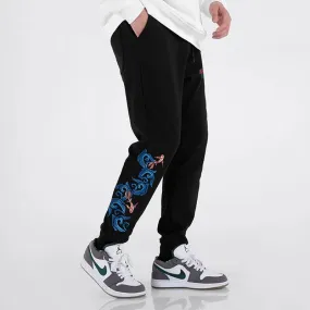 Koi Fish Embroidery Joggers Pants