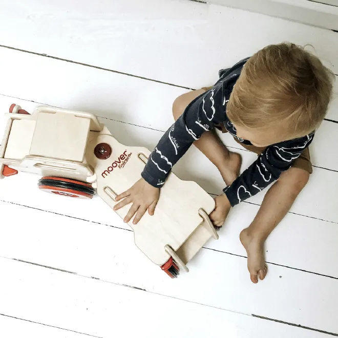 Moover Wooden Dump Truck  - Natural