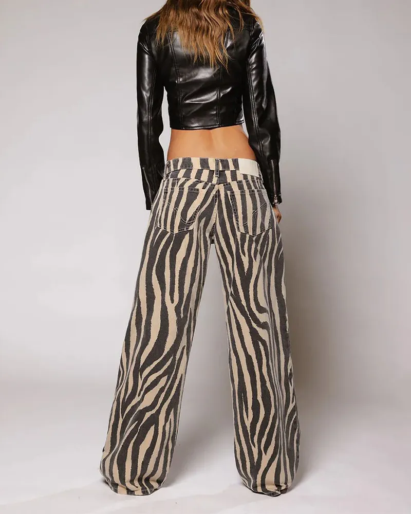 Printed Casual Jeans