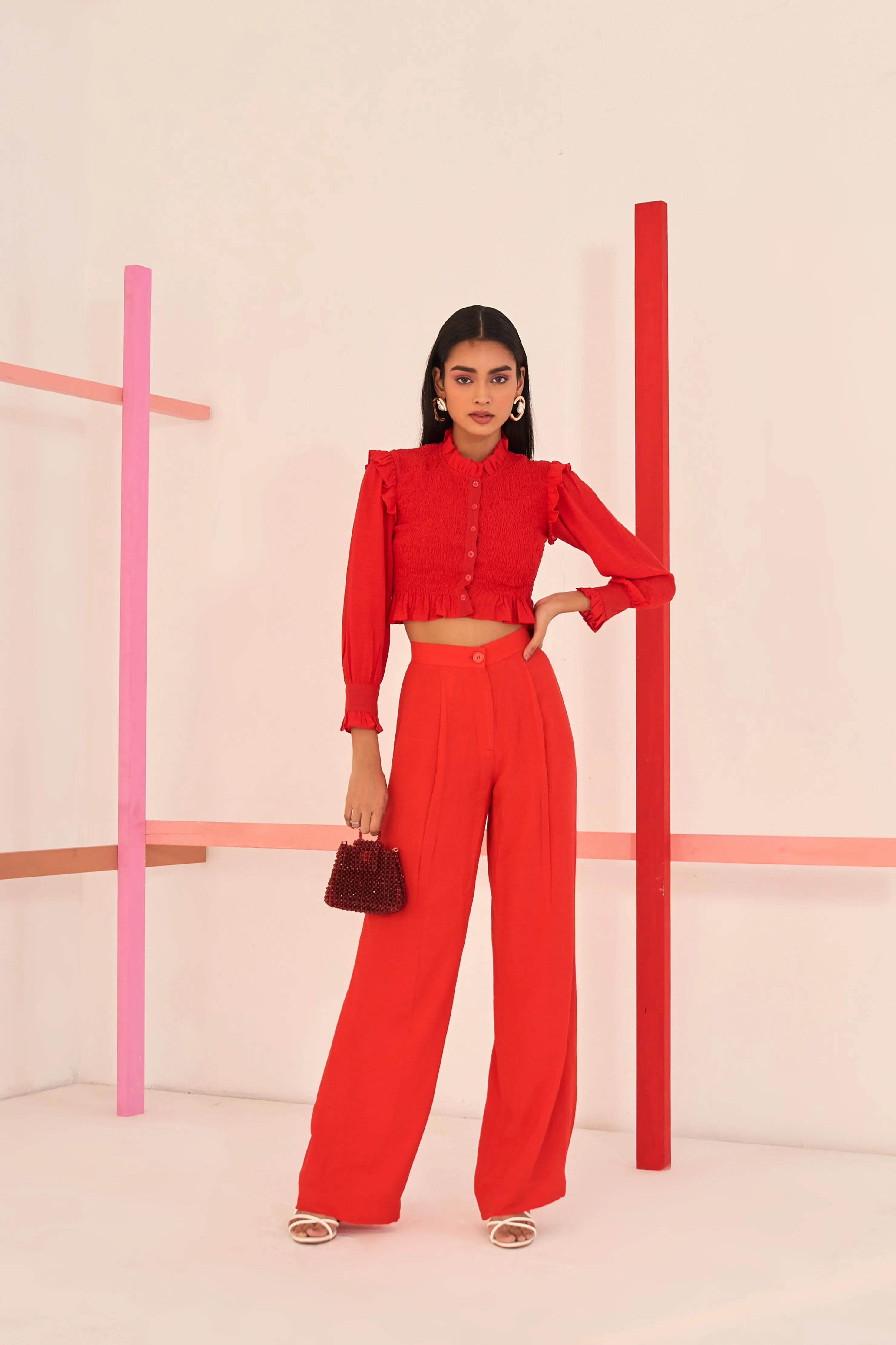 Red-In-Frame-Pants