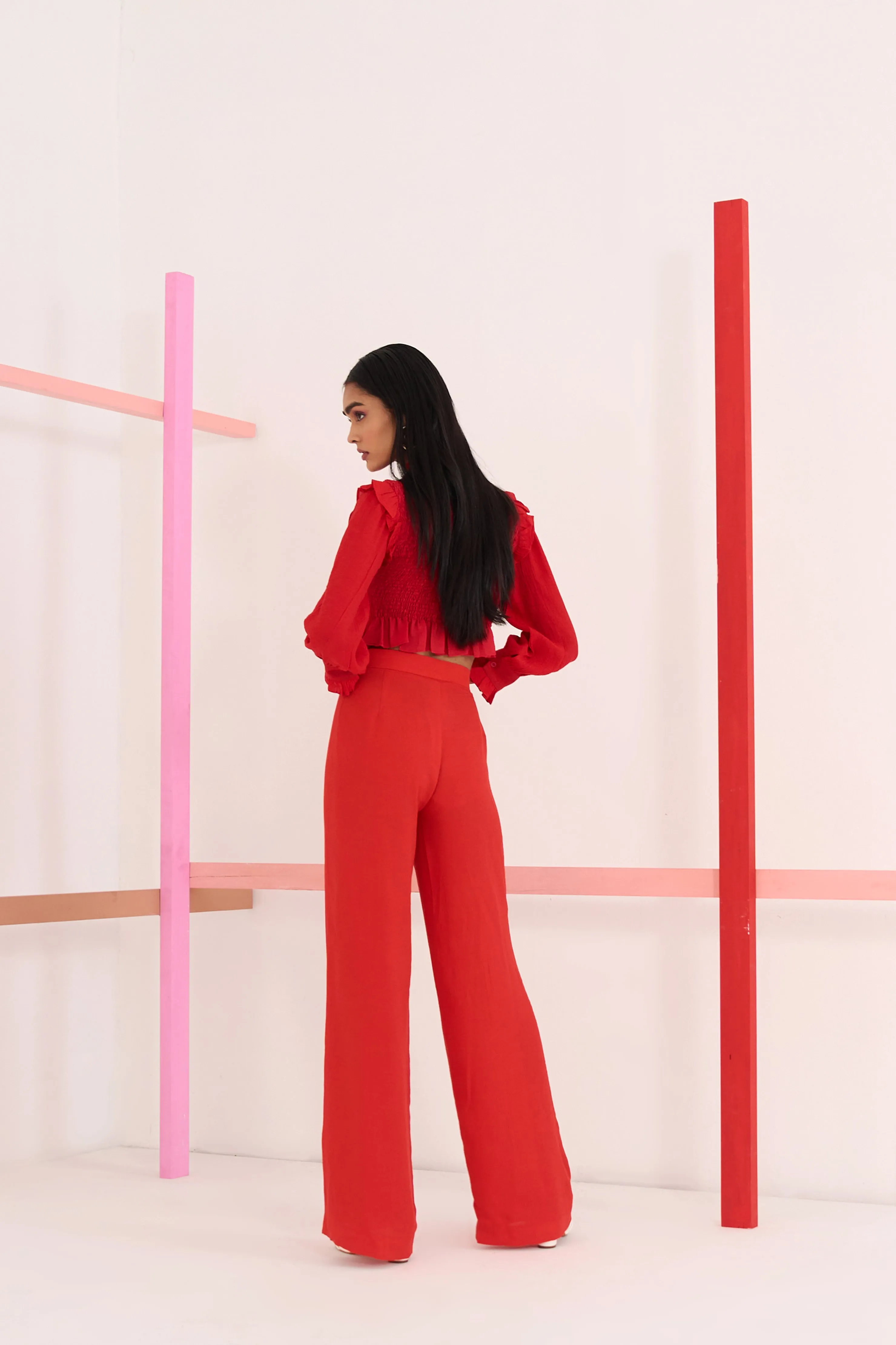 Red-In-Frame-Pants