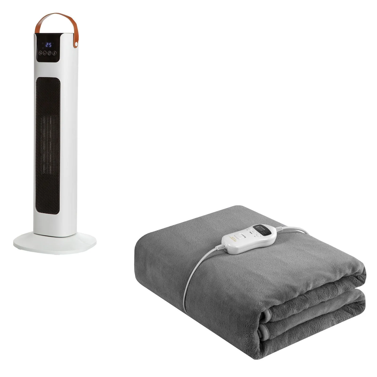 Royal Comfort Winter Warmers Set 1 x Heated Throw   1 x Pursonic Tower Heater