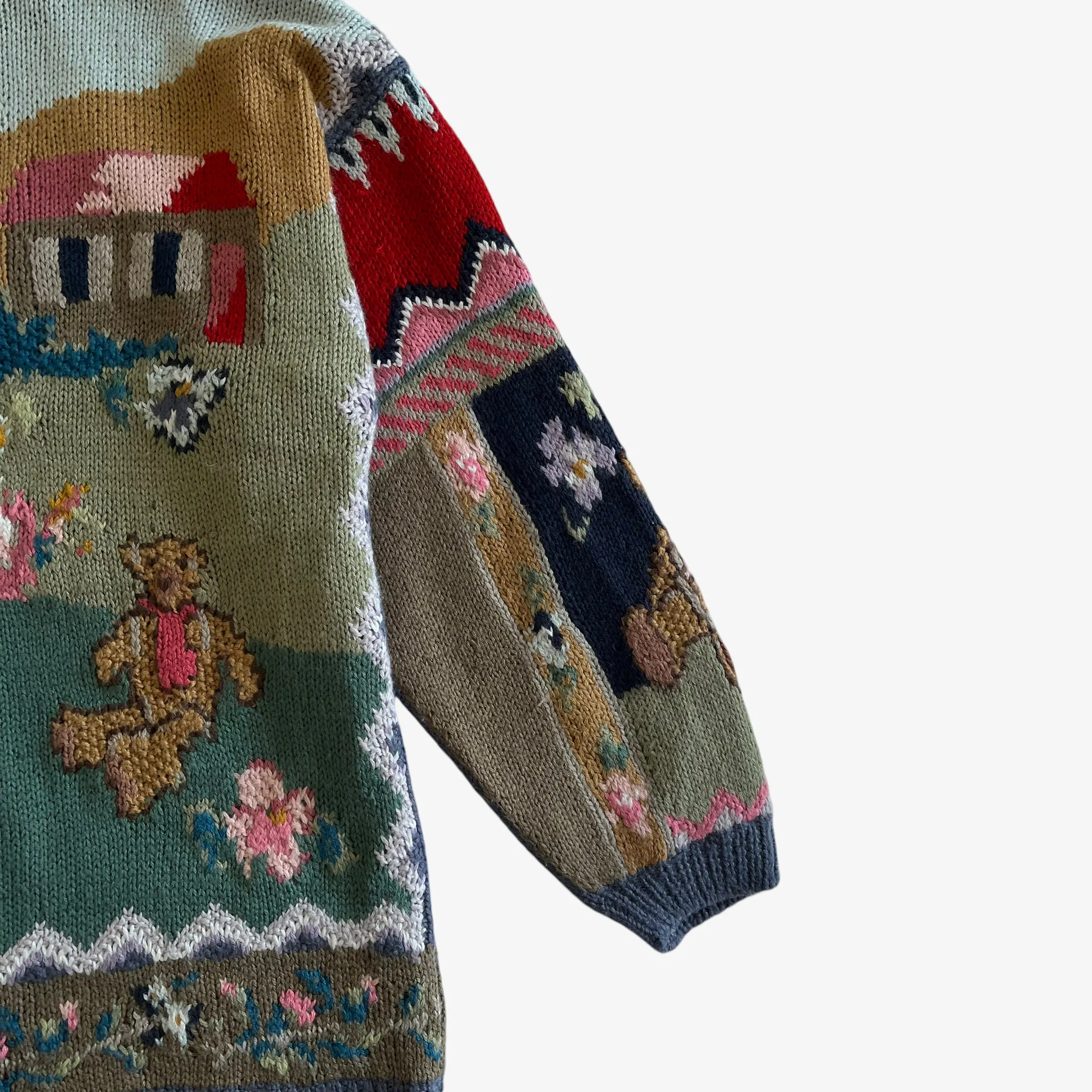 Together! Teddy Bear Print Knitted Cardigan (Womenswear)