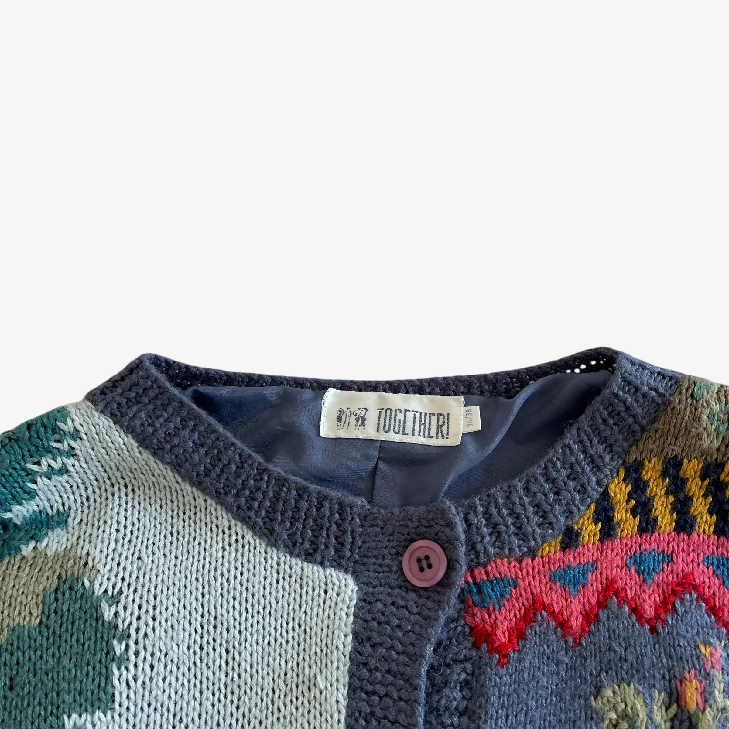 Together! Teddy Bear Print Knitted Cardigan (Womenswear)