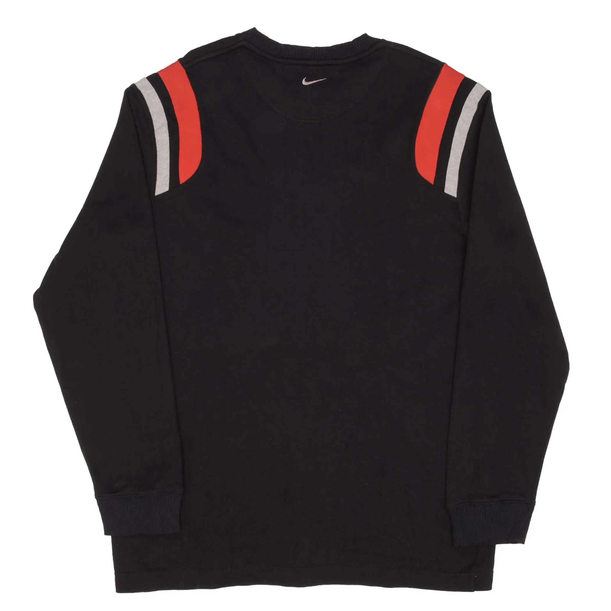 VINTAGE NIKE CLASSIC SWOOSH BLACK SWEATER SWEATSHIRT 2000S SIZE LARGE