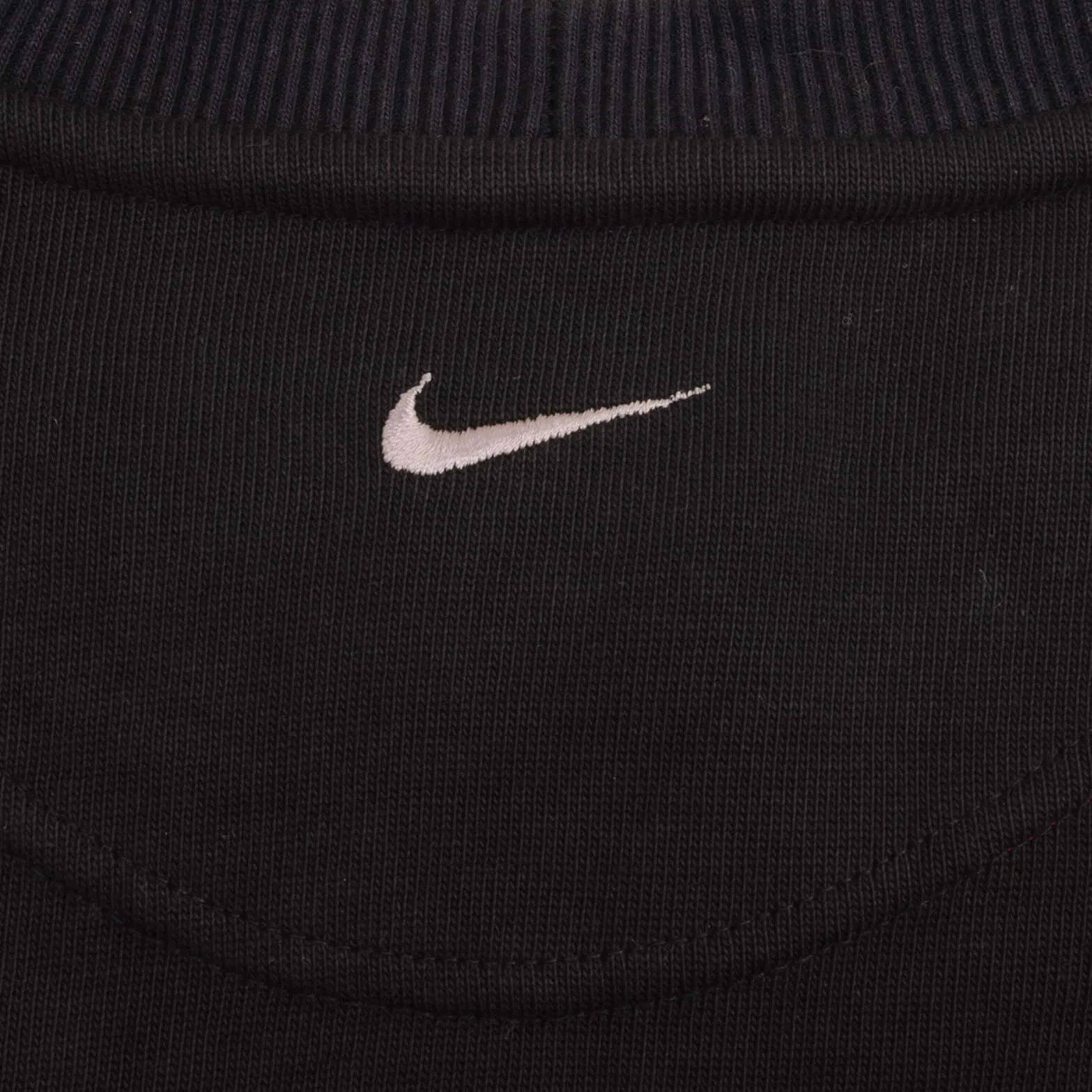 VINTAGE NIKE CLASSIC SWOOSH BLACK SWEATER SWEATSHIRT 2000S SIZE LARGE