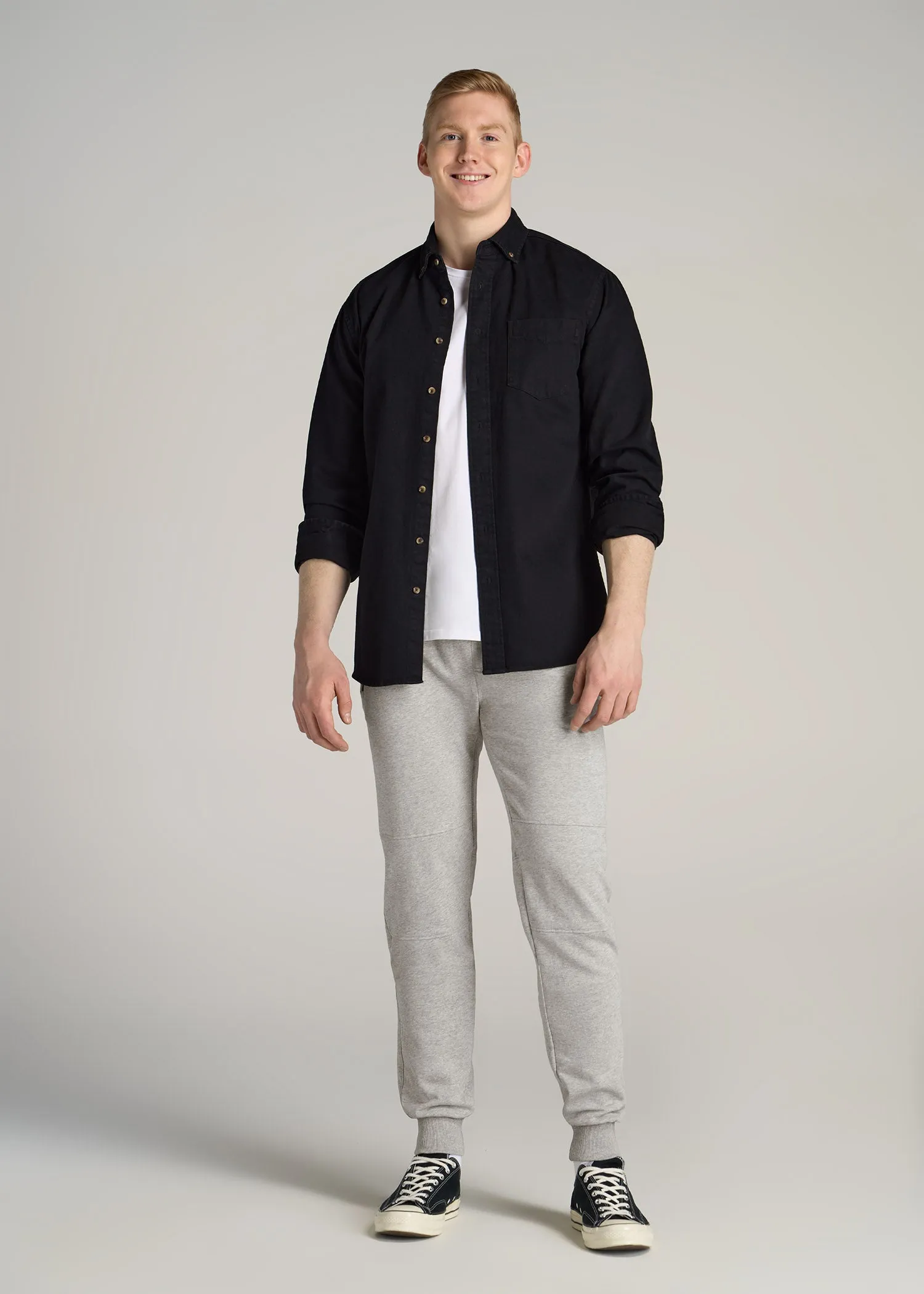 Wearever French Terry Men's Tall Joggers in Grey Mix